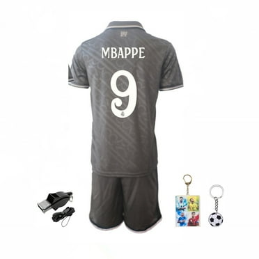 GoLookSky Kids Soccer Jersey New Boys Football Uniforms For MBAPPE-FANS Youths Shirt Short Sleeves Size Size 10-11y