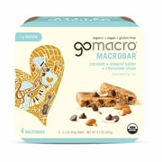 GoMacro MacroBar Organic Vegan Protein Bars - Coconut + Almond Butter + Chocolate Chips (4 Count)