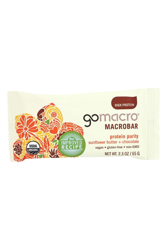 Organic Macrobar - Sunflower Butter and Chocolate - 2.3 Oz Bars - Case of 12