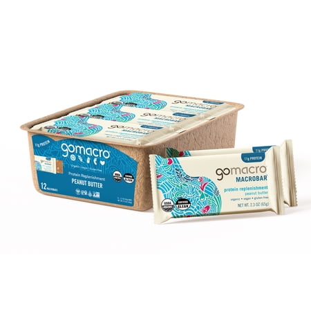 GoMacro Peanut Butter MacroBar 12ct Tray