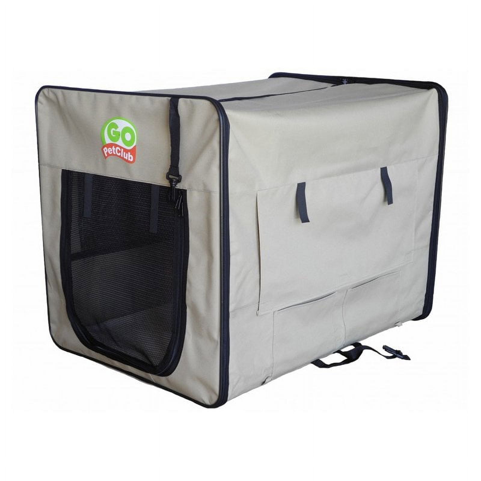 GoPetClub Dog Pet Soft Crate Beige 32 in. Walmart