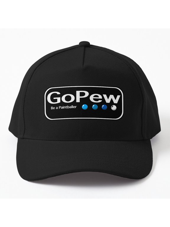 GoPew Paintballer Baseball Cap, Paintball Sports Action Statement Design, Classic Hat