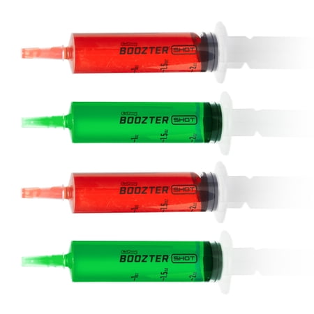 GoPong 2oz Boozter Shot Syringes for jello shots - 50 Pack of Reusable Syringes for jello