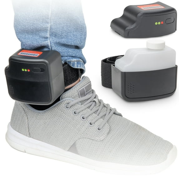 GoPong Ankle Monitor Flask (5 oz) - Hidden Alcohol Flask - Funny Liquor Gift for House Arrest Bracelet Prop