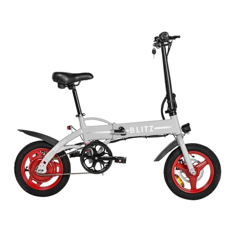 Gopowerbike Go Blitz Compact Lightweight Foldable Adult Mini E-Bike | 350W Motor | 14” Tires | Up to 30 Mile Range
