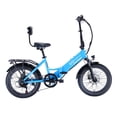 thumbnail image 1 of GoPowerBike GoCurv Electric Folding Bike | 20" Fat Tire eBike | 750W Motor, 20mph Top Speed | 45 Mile Range | 5 Pedal Assist Modes | Removable Battery | Class 1 & 2 | Blue, 1 of 8
