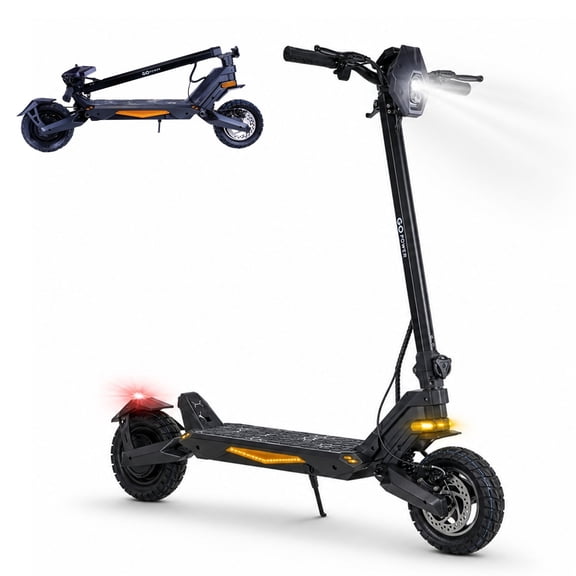 GoPowerBike GoDelta Foldable Electric Scooter 28 mph Max Speed & 1000W Motor