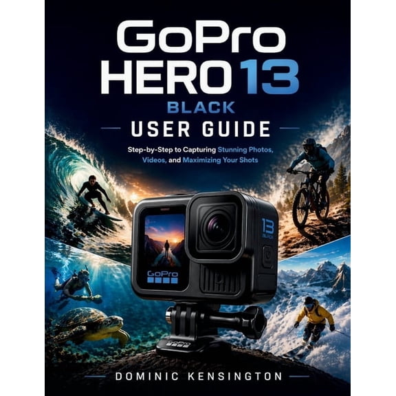 GoPro HERO 13 Black User Guide: Step-by-Step to Capturing Stunning Photos, Videos, and Maximizing Your Shots, (Paperback)