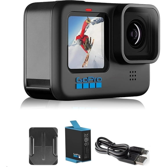 GoPro HERO10 23 MP Action Camera with Front LCD & Touch Rear Screens, 5.3K60 Ultra HD Video