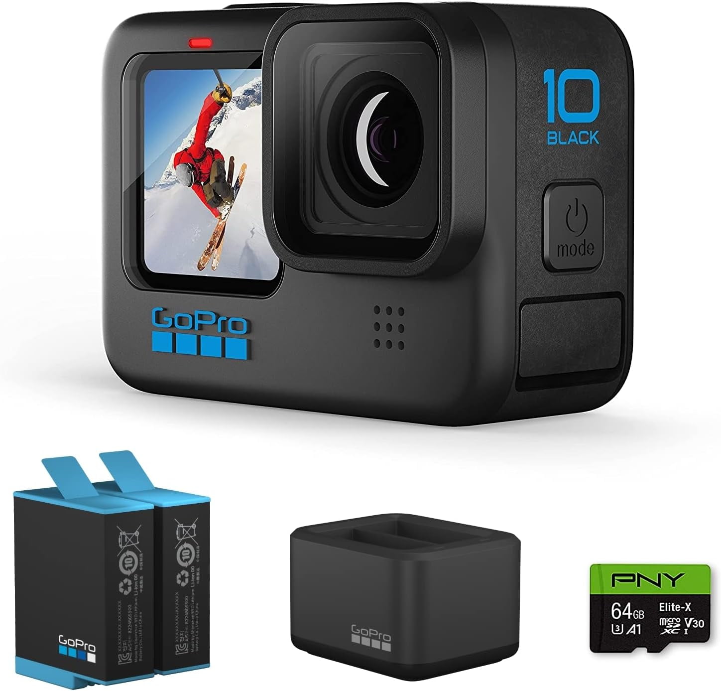 GoPro HERO10 Black Accessory Bundle - Includes HERO10 Camera