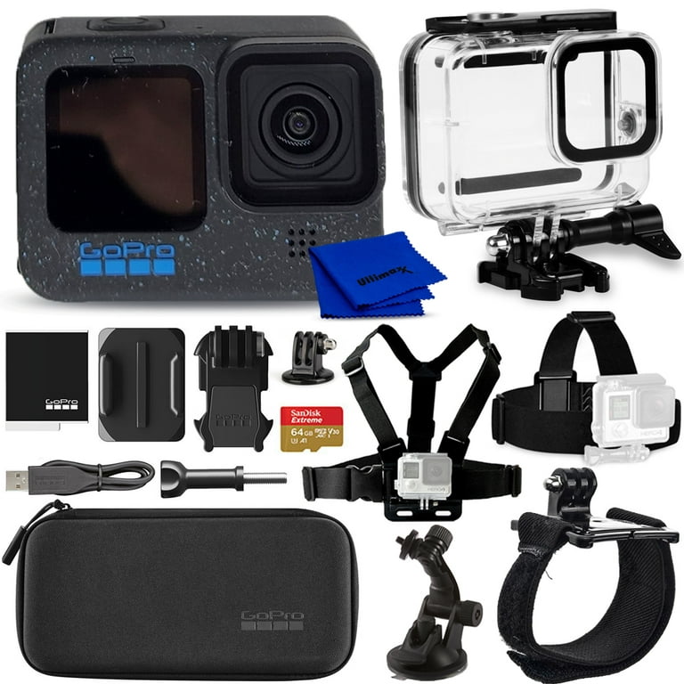 GoPro HERO 12 - Action Camera + 64GB Card, 50 Piece Accessory Kit