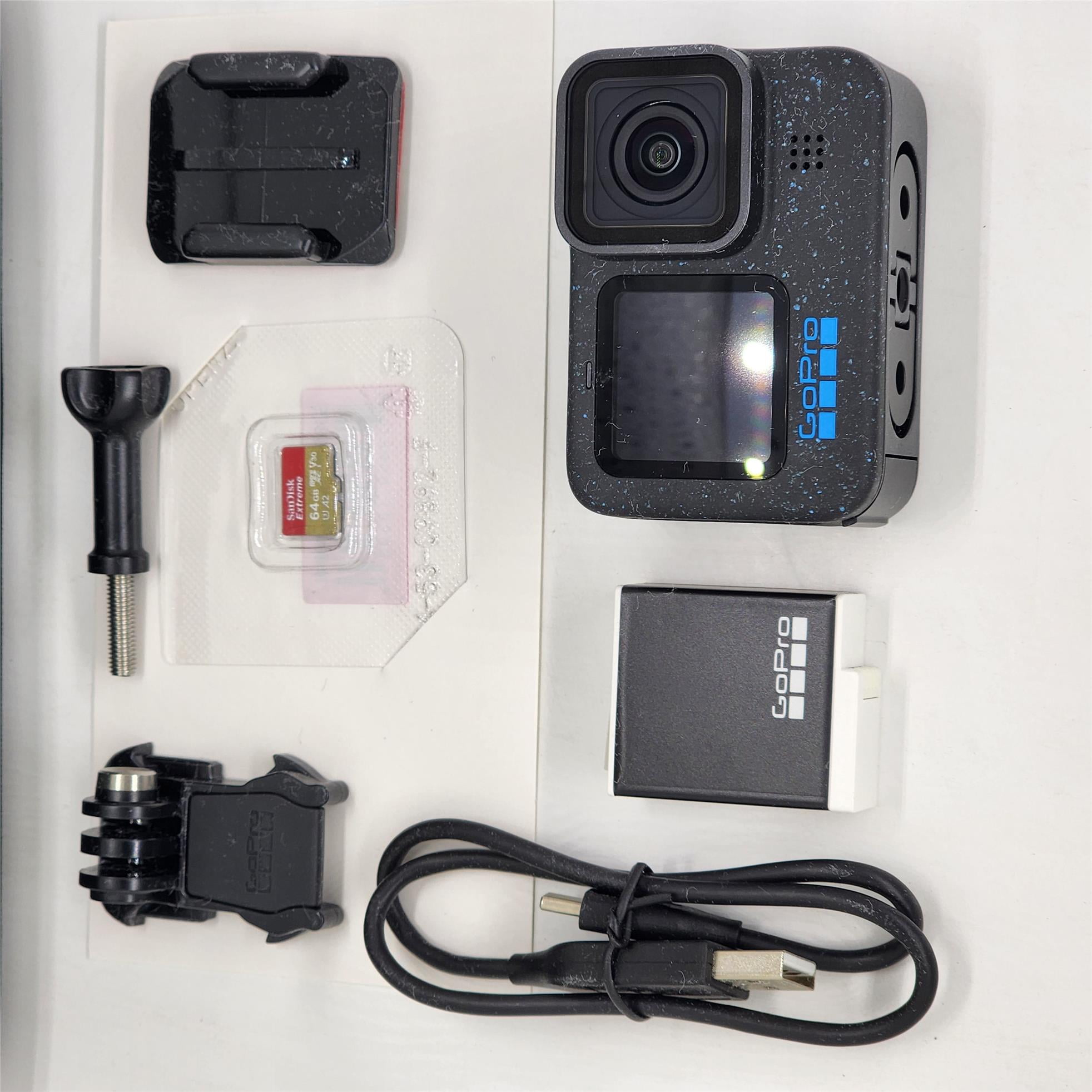GoPro HERO12 Black Camera Bundle: Waterproof Action Cam Kit with 40-pc  Extreme Sport Accessories, Enduro Rechargeable Li-Ion Battery, 64GB Micro  SD