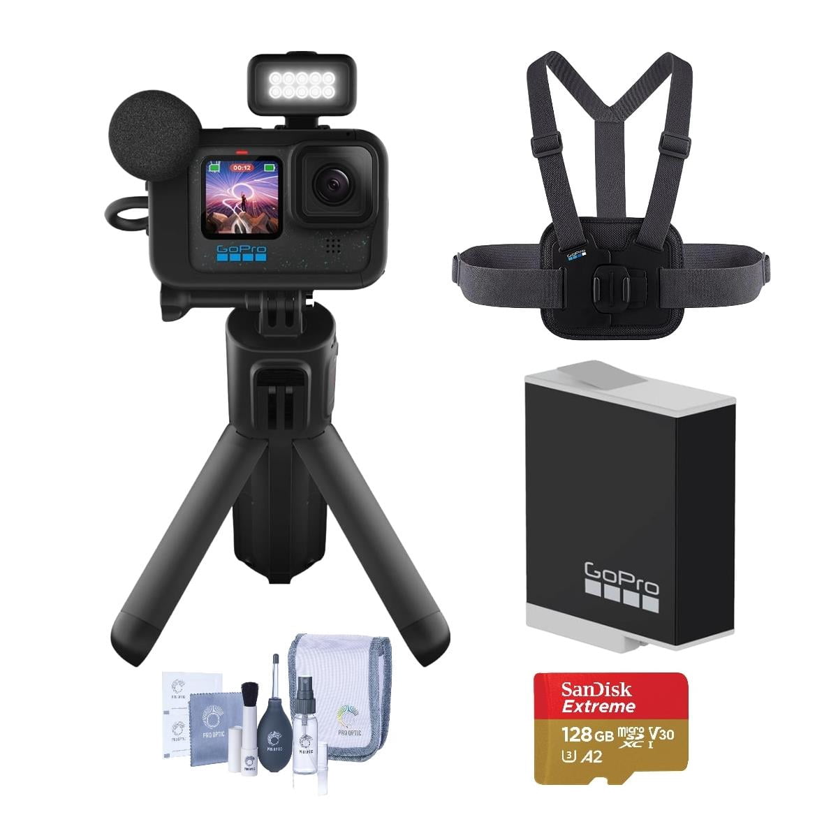 GoPro HERO12 Black Creator Edition Bundle: Action Camera Kit with Extra ...