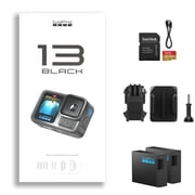 GoPro Hero 13 Action Camera Bundle, 27MP Waterproof Camera with 128GB Memory Card & Dual Enduro Batteries, Black