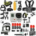 thumbnail image 1 of GoPro HERO3+ Silver Edition Action Sport Camera Camcorder With 35-In-1 Action Camera Accessory Kit, 1 of 6