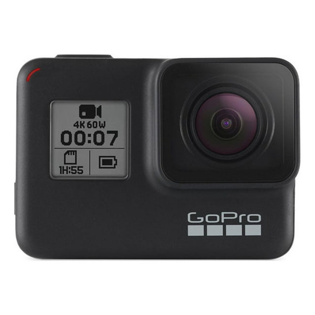 GoPro HERO7 Black Waterproof Action Camera with Touch Screen 4K HD Video 12MP Photos Live Streaming (Newest Model)