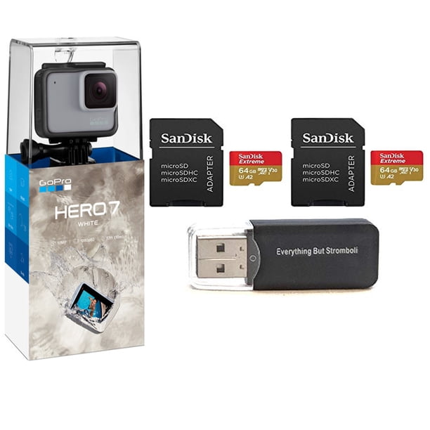 GoPro HERO7 White with SanDisk 64GB Micro SDXC Extreme GoPro HERO7 White with SanDisk 64GB Micro SDXC Extreme