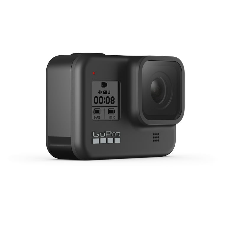 GoPro HERO8 Digital Camcorder, 2 LCD Touchscreen, CMOS, 4K, Black 