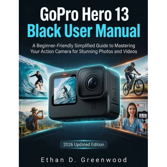 GoPro Hero 13 Black User Manual: A Beginner-Friendly Simplified Guide to Mastering Your Action Camera for Stunning Photo, (Paperback)