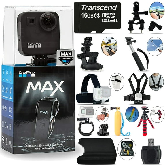 GoPro MAX 360 Action Camera -Mega Kit (International Version)