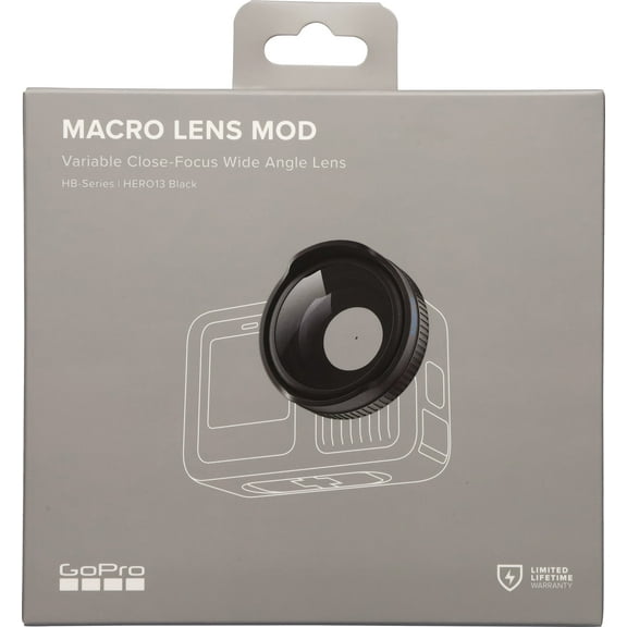 GoPro Macro Lens Mod for HERO13 Black Close-up Photography Attachment, No Batteries Required