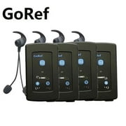 GoRef Full Duplex Bluetooth Football Soccer Referee Intercom Headset Kit 4 Pack