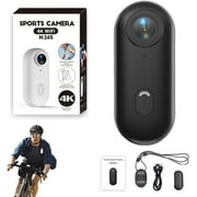 GoSnap Thumb Action Camera, Go Snap Body Cam, Small Cameras with Audio, with 360° Rotation Spring Clip, HD 1080, for Cycling, Travel, Pets