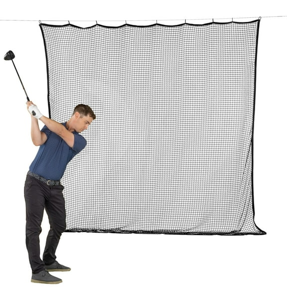 GoSports 10 ft x 10 ft Sports Netting - Hitting Net for Golf, Baseball, Hockey, Soccer, LAX and More