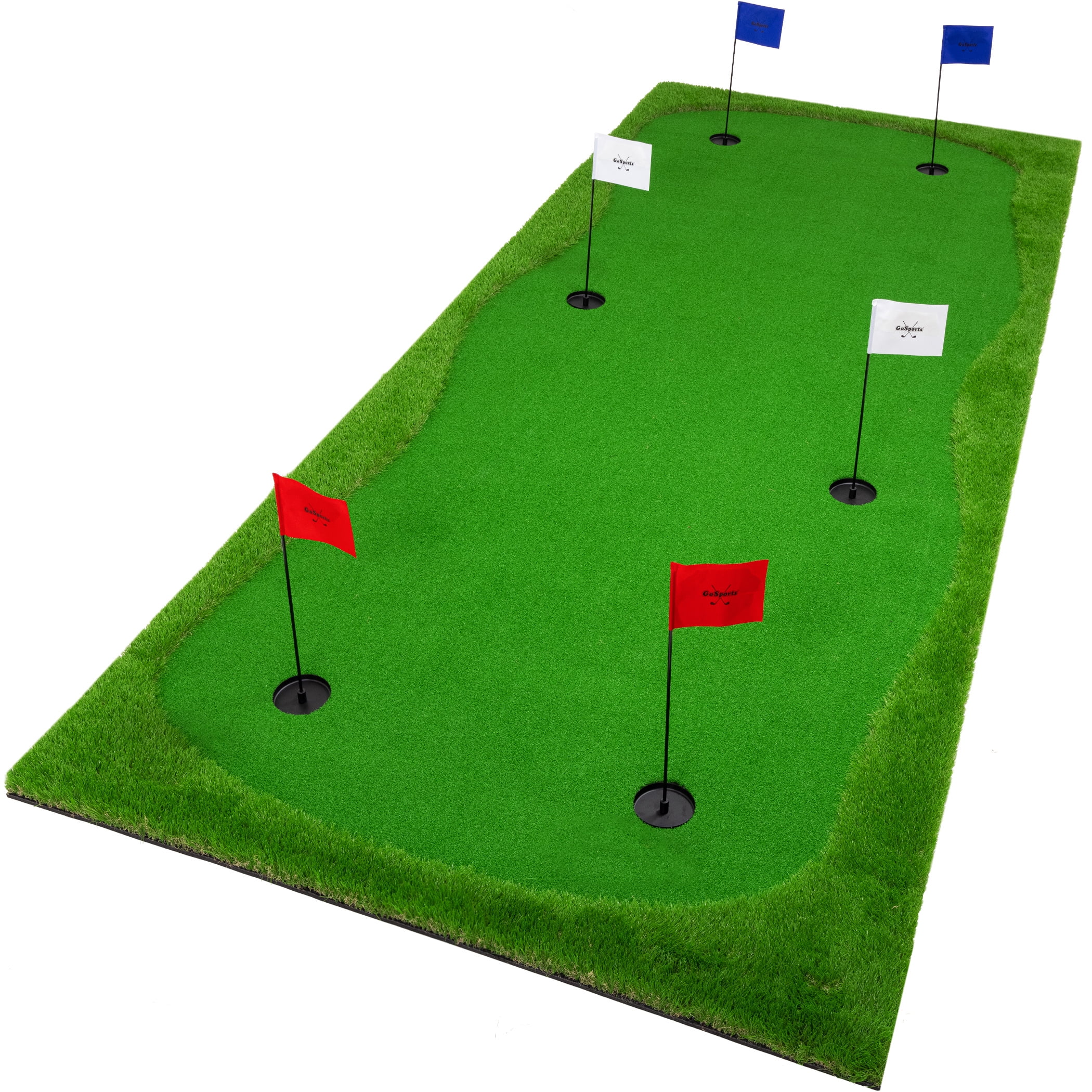 GoSports Golf Putting Green Equipment, 12'x5', for Indoor & Outdoor