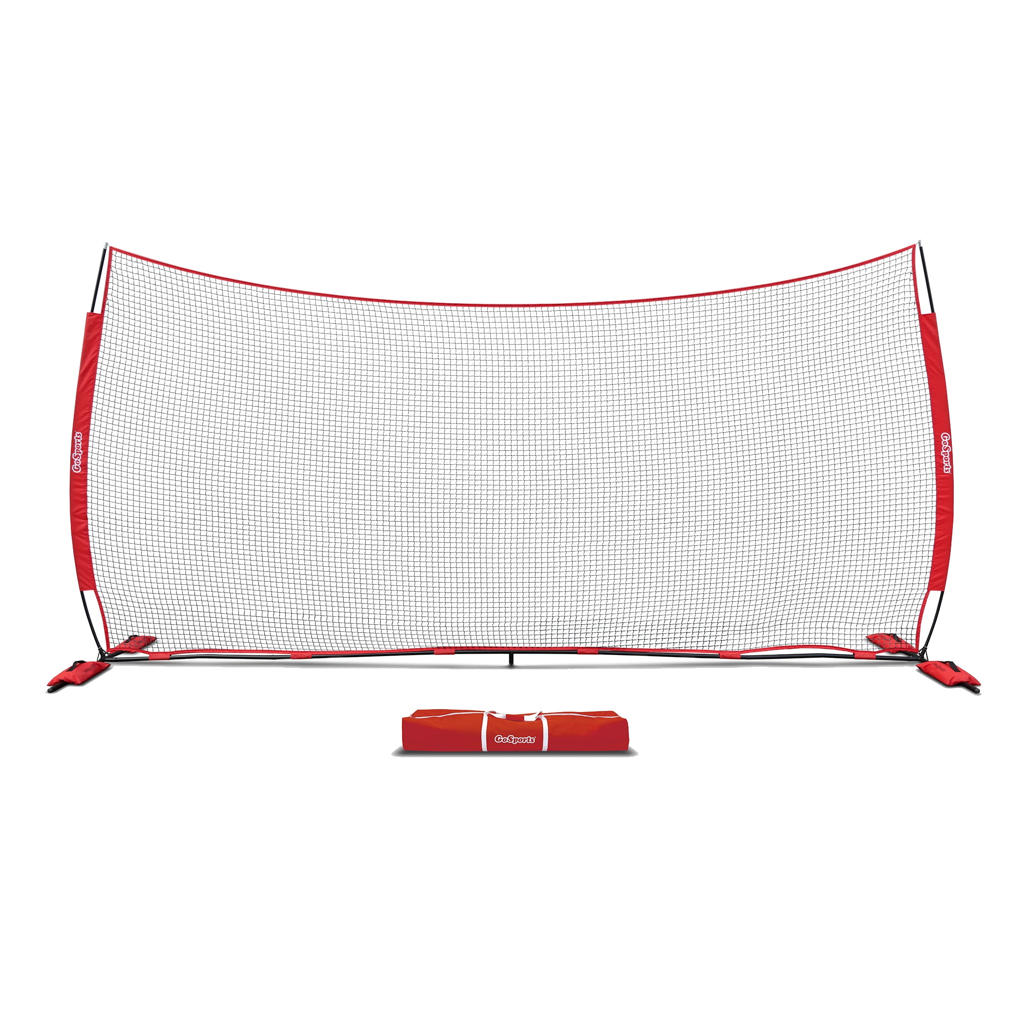 GoSports 20' x 10' Sports Barrier Net with Weighted Sand Bags Huge