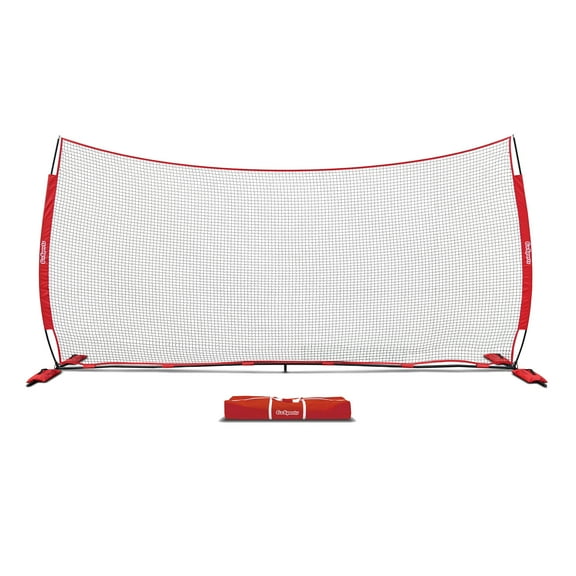 GoSports 20' x 10' Sports Barrier Net with Weighted Sand Bags - Huge Backstop Net for Basketball, Football, Baseball, Softball, Lacrosse and more