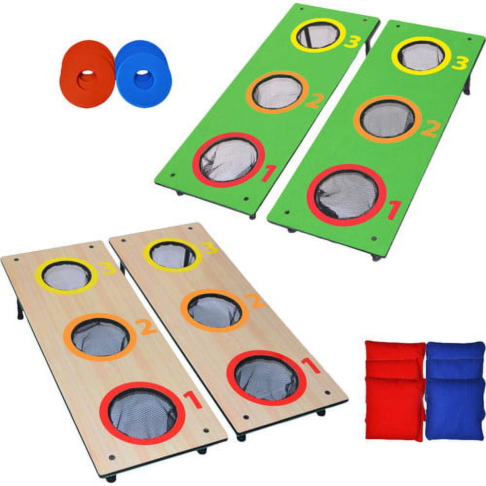 GoSports 3 Hole CornHole, Washer Toss Tailgate Game, 2 Games in 1