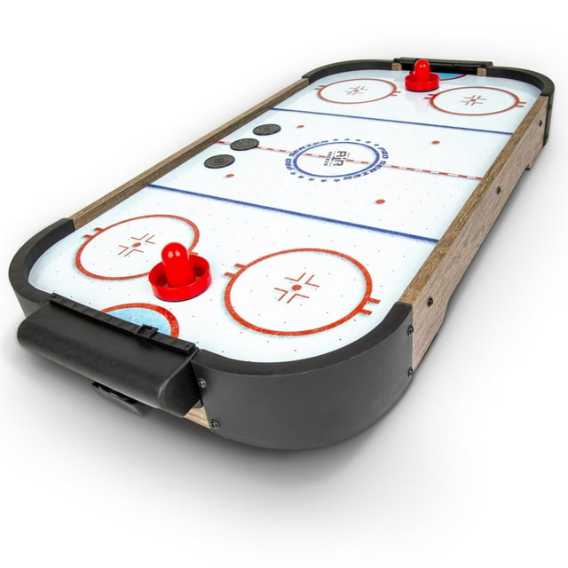 GoSports 30 Inch Table Top Air Hockey Game for Kids Portable, Battery