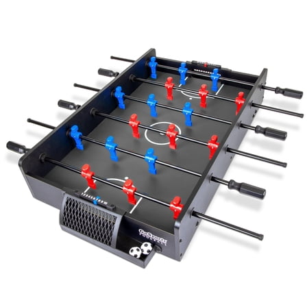 GoSports 32 Inch Tabletop Foosball Game Set - Mini Foosball Table - Black