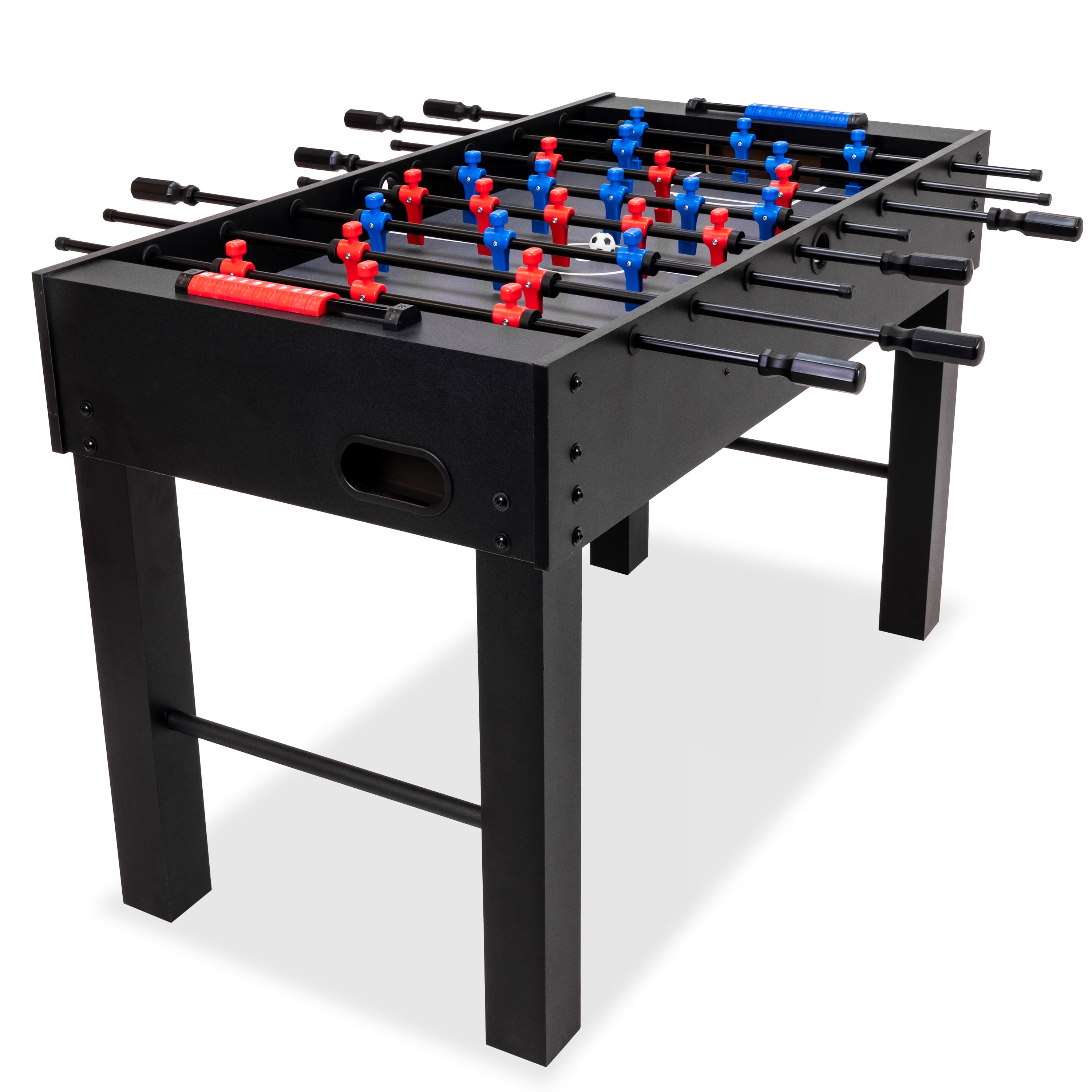 GoSports 48" Black Matte Foosball Table with Cup Holders