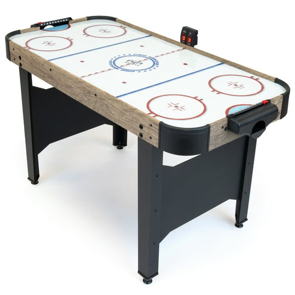 GoSports 48 Inch Air Hockey Arcade Table AC Powered for Kids - Oak