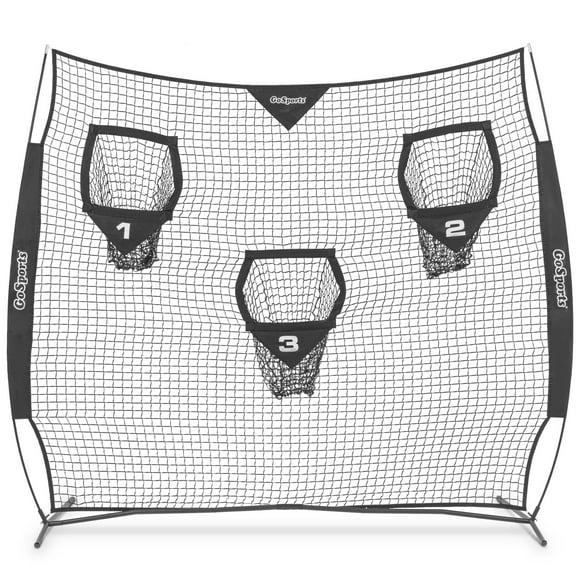 GoSports 8 x 8 ft Football Throwing Net - Black