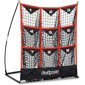 GoSports 9 Hole Baseball & Softball Pitching Strike Zone Target Net - Standard 49 x 30 Inches