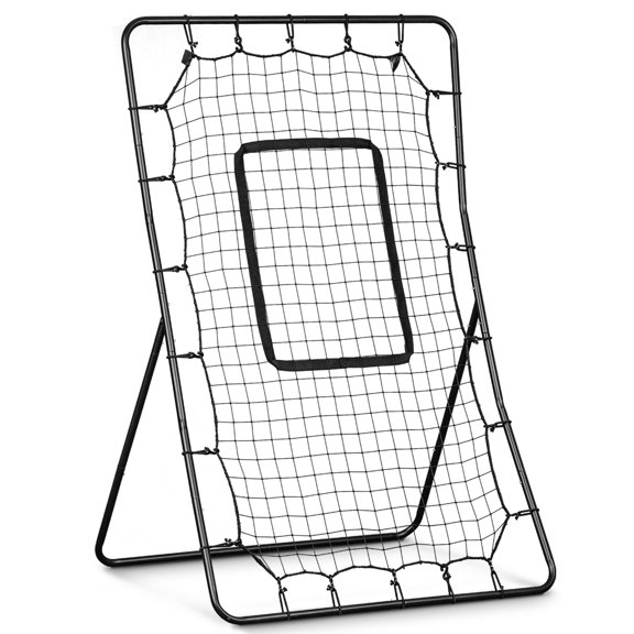 GoSports 5 x 3 ft Baseball & Softball Pitching and Fielding Rebounder - Pitch Back Net with Strike Zone