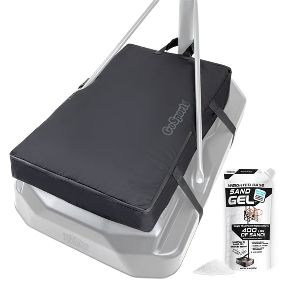 GoSports Basketball Hoop Weight for Base - Stable, Clean, All-Weather Sandbag Cover- Sand Gel Included