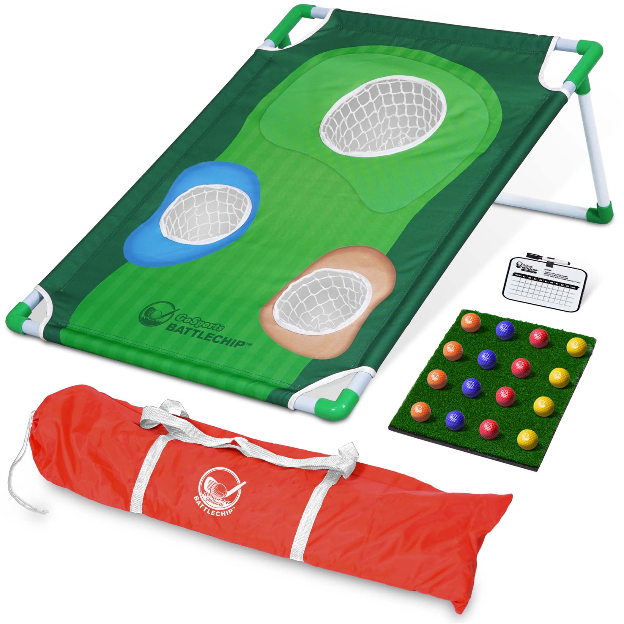 GoSports BattleChip Backyard Golf Cornhole Game