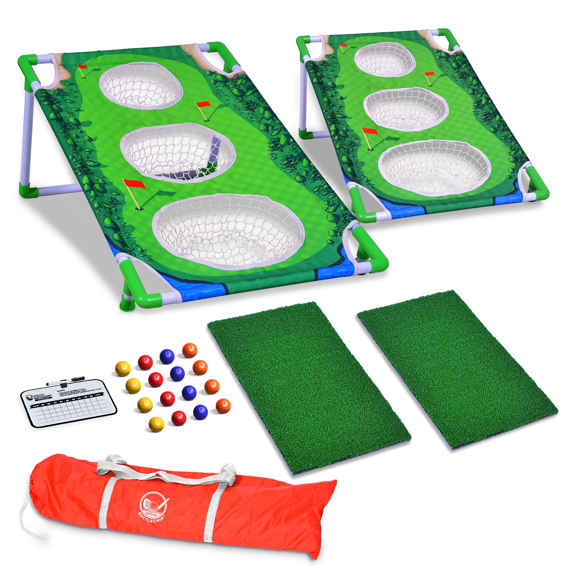 GoSports Golf Simulator - BATTLECHIP: Golf and Cornhole Hybrid