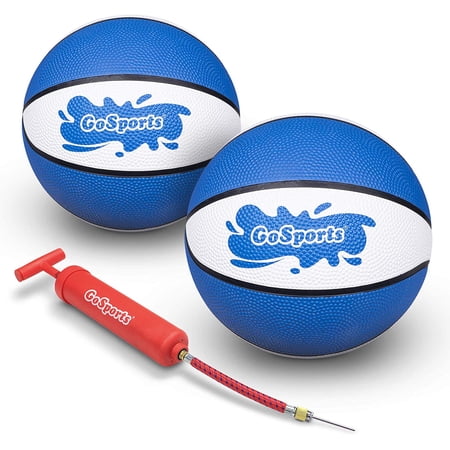 GoSports, Blue pool Water Basketball Set, 7" diameter balls, Textured Grip