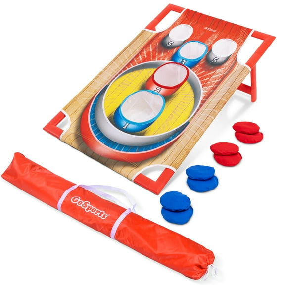 GoSports Cornhole Bean Bag Toss Game - Includes 1 Target, 8 Bean Bags, and Carrying Case