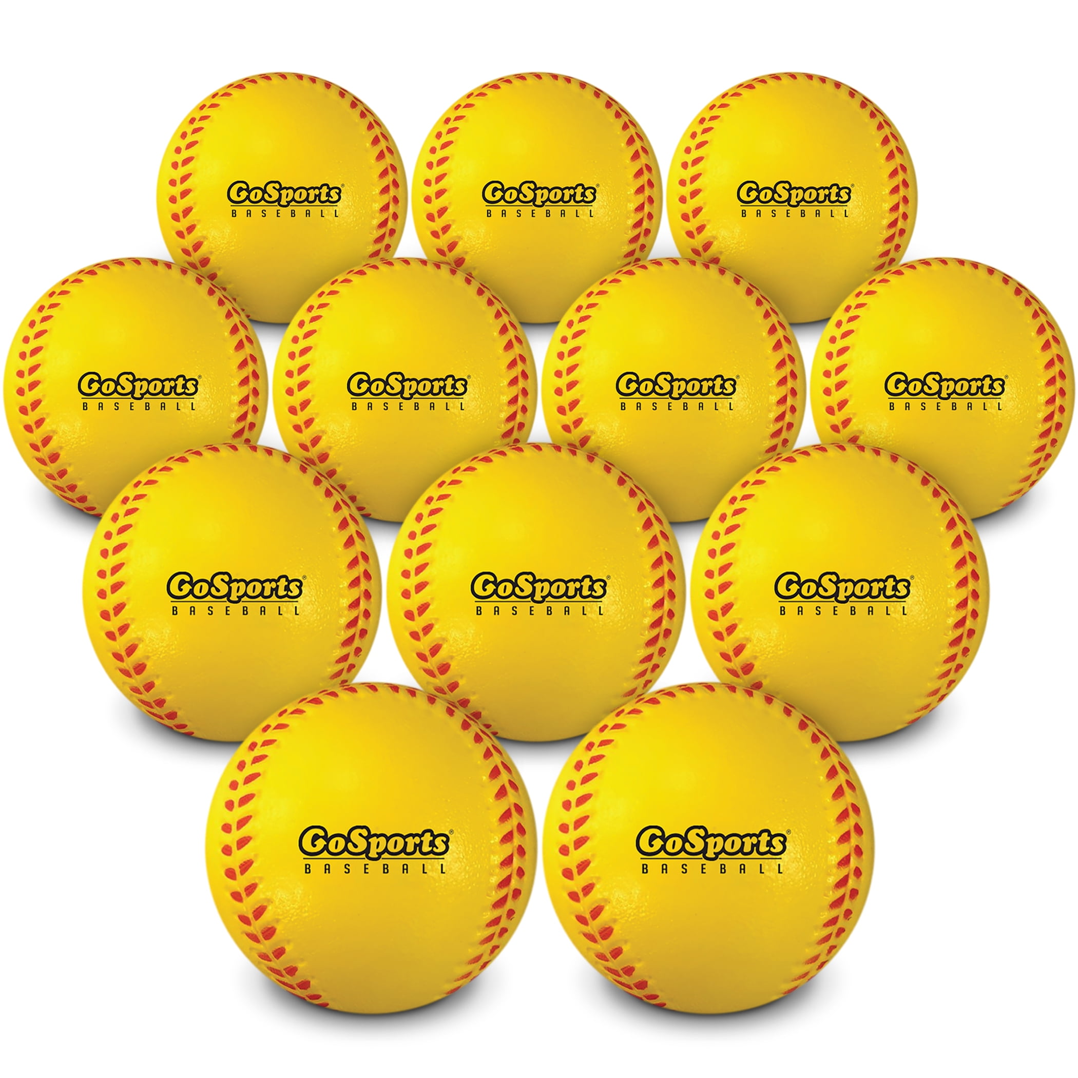 GoSports Foam Training Baseball 12 Pack Regulation Size Foam