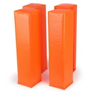 GoSports Football End Zone Pylons - Set of 4, Regulation 18  x 4  Sand Weighted Anchorless Football Field Markers