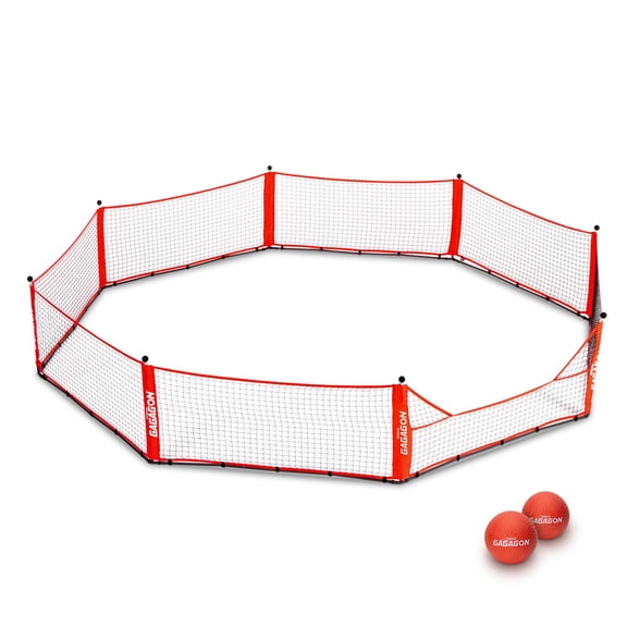 GoSports Gagagon 15 ft Gaga Ball Pit - Portable Indoor/Outdoor Game Set - Includes 2 Balls and Carrying Case