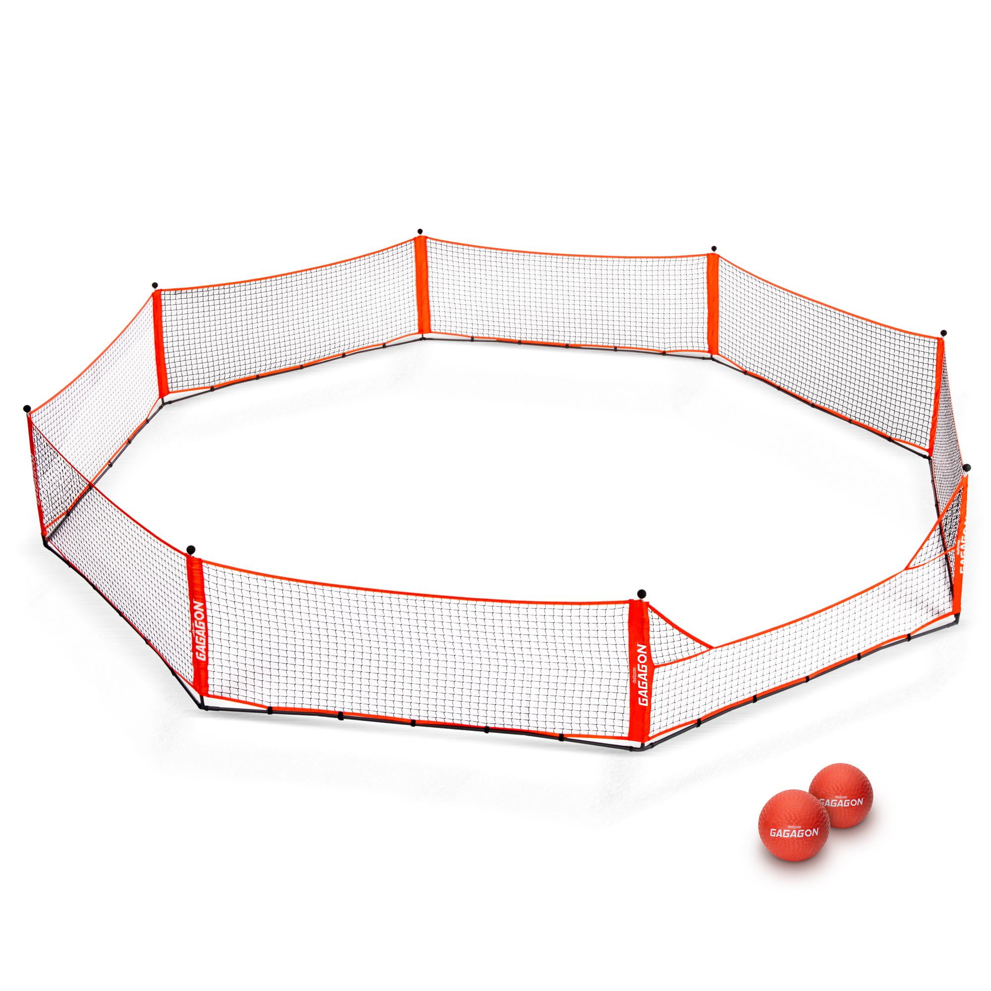 GoSports 20 Ft Portable Red and Black Gaga Ball Pit Set