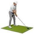 GoSports Golf 5x4 Hitting Mat Includes 3 Rubber Tees, Green