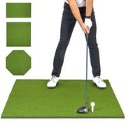 GoSports Golf Hitting Training Mat - ELITE 5 x 4 ft - 5 mm Artificial Turf Training Indoor/Outdoor Swing Practice